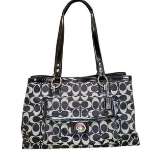 Like New Coach Penelope Signature Satchel Carry-All Shoulder Bag (Style F19043)